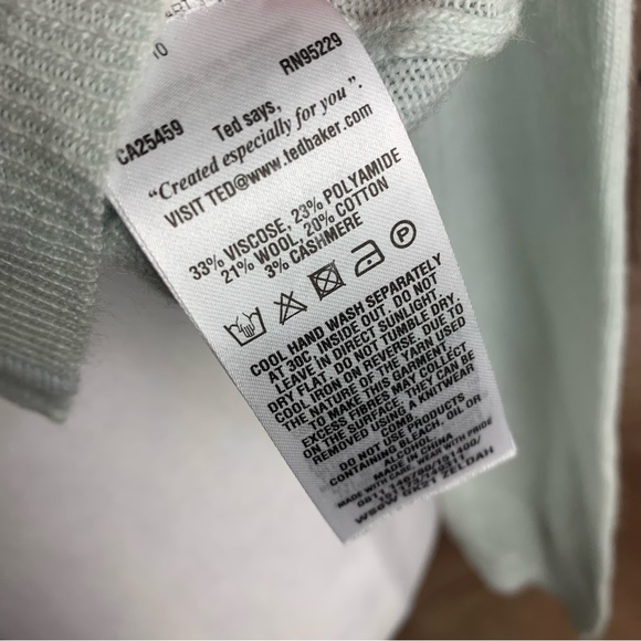 NEW TED BAKER Zeldah Stone Detail cardigan in Mint - Picture 7 of 10